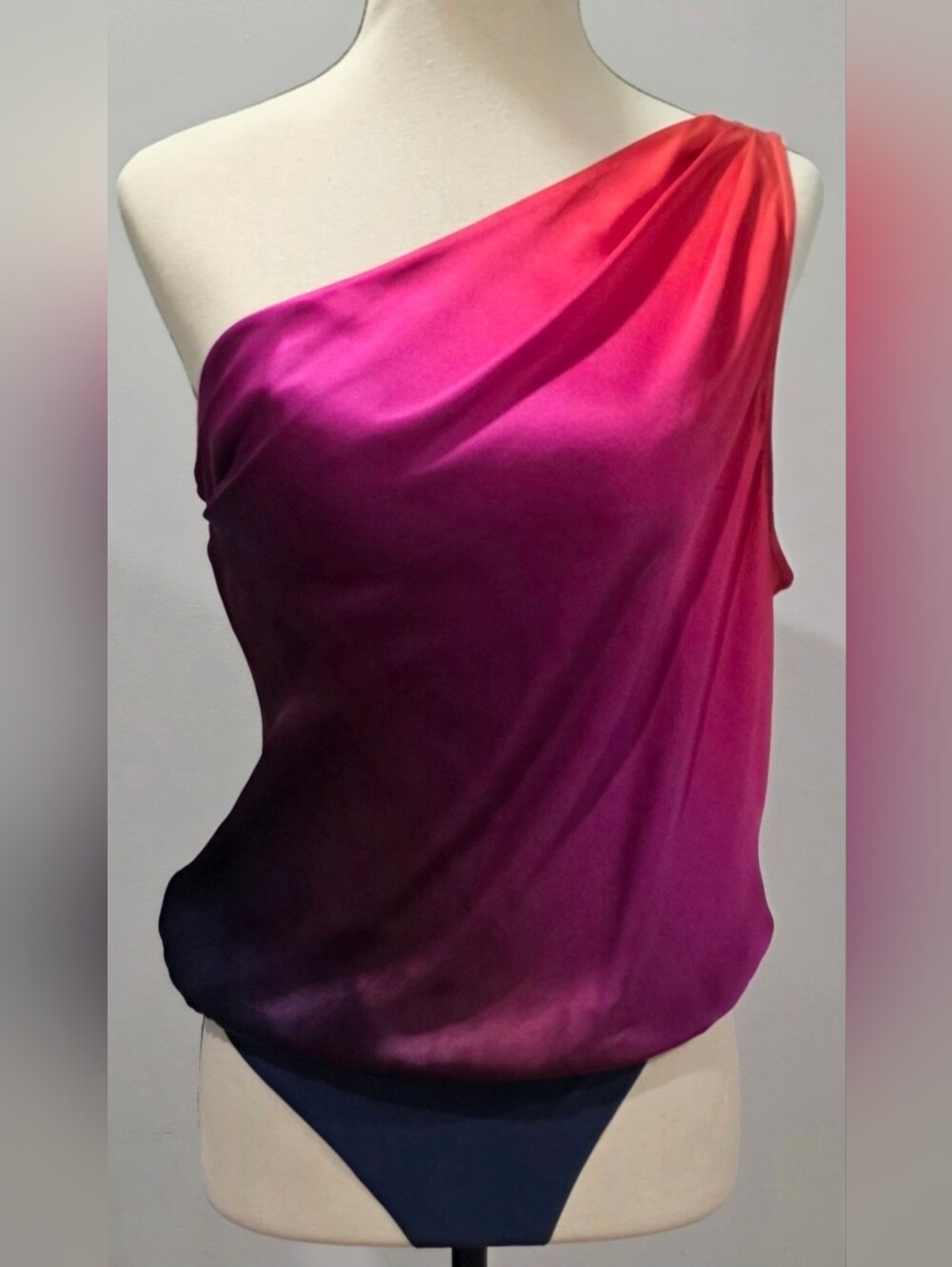 CAMI NYC Darby Bodysuit in Cosmo Ombré • size Small